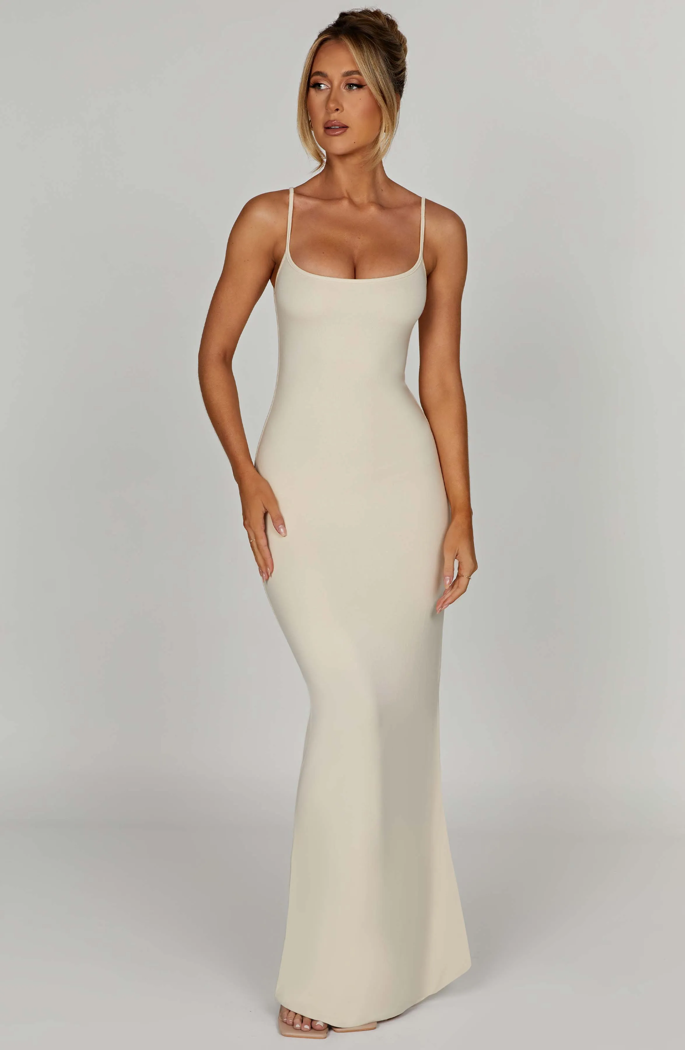 Saskia Maxi Dress - Cream sold by Babyboo Fashion