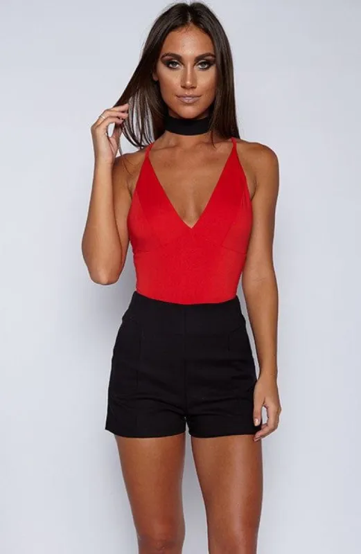 Hot Right Now Bodysuit Onepiece - Red sold by Babyboo Fashion
