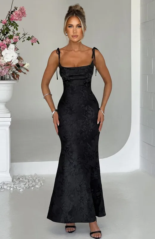 Whitney Maxi Dress - Black sold by Babyboo Fashion