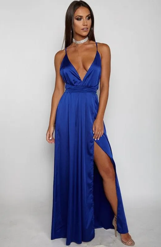 Lita Maxi Dress - Royal Blue sold by Babyboo Fashion