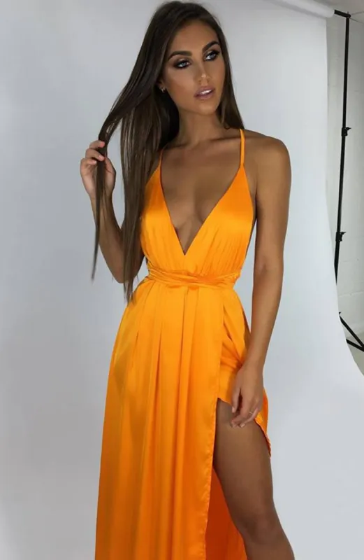 Lita Maxi Dress - Mango sold by Babyboo Fashion