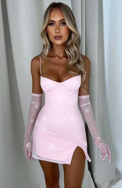 Pixie Mini Dress - Pink Sparkle sold by Babyboo Fashion