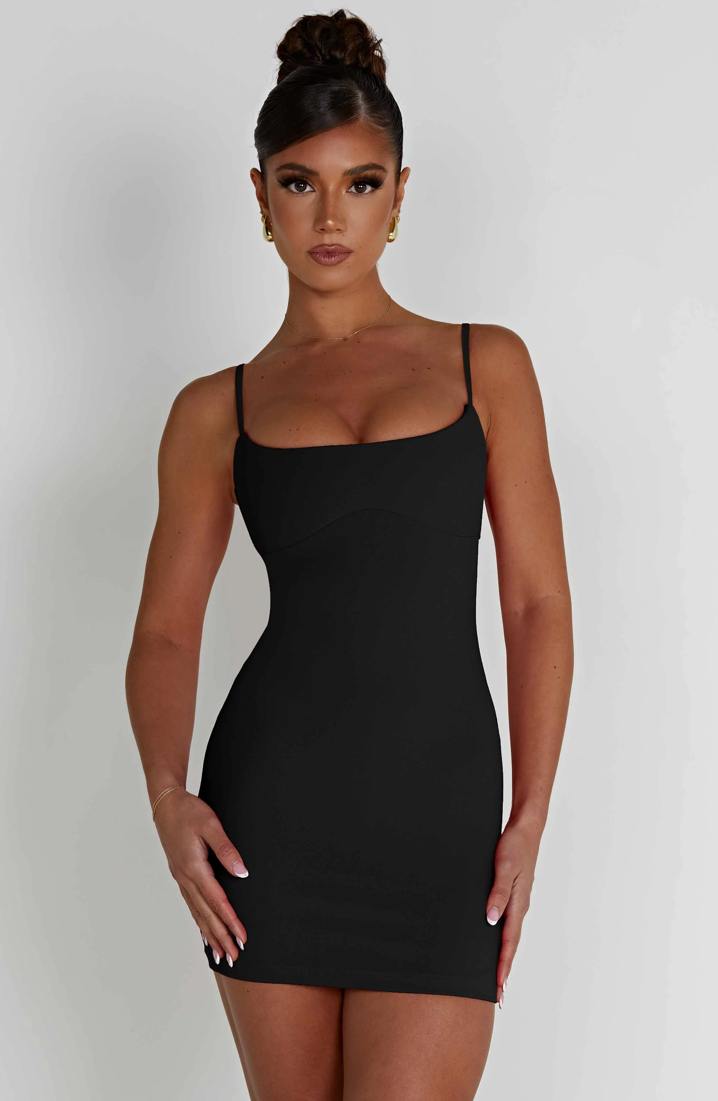 Estee Mini Dress - Black sold by Babyboo Fashion