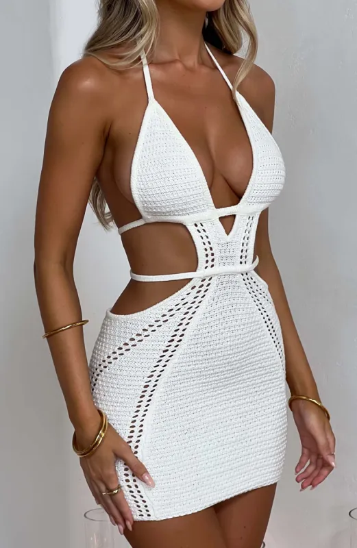 Selena Mini Dress - White sold by Babyboo Fashion