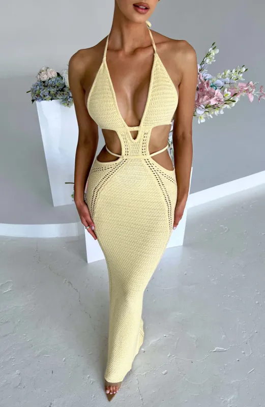 Arabella Maxi Dress - Lemon sold by Babyboo Fashion