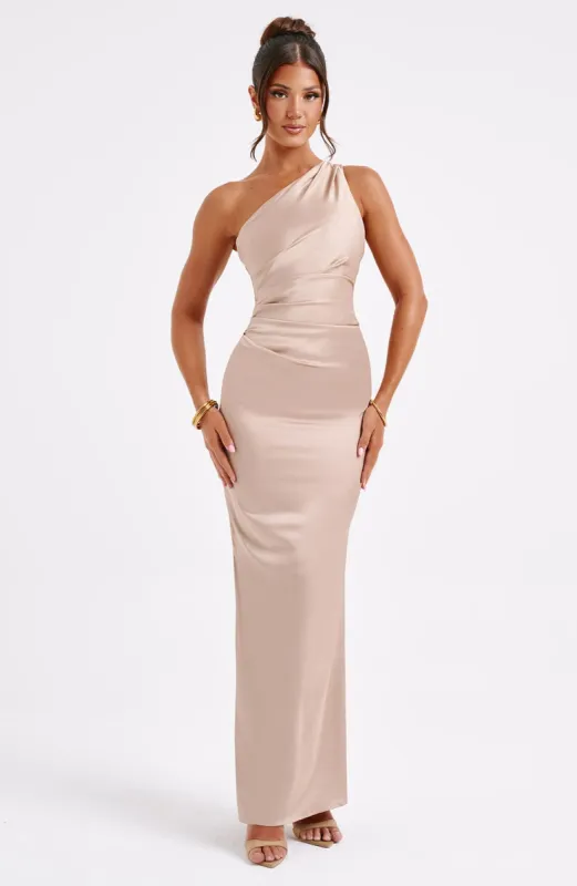Arizona Maxi Dress - Champagne sold by Babyboo Fashion