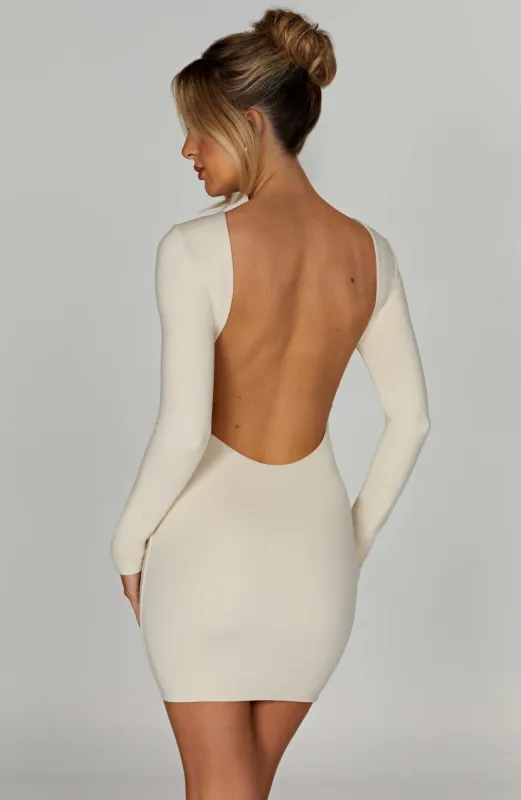 Liana Mini Dress - Cream sold by Babyboo Fashion