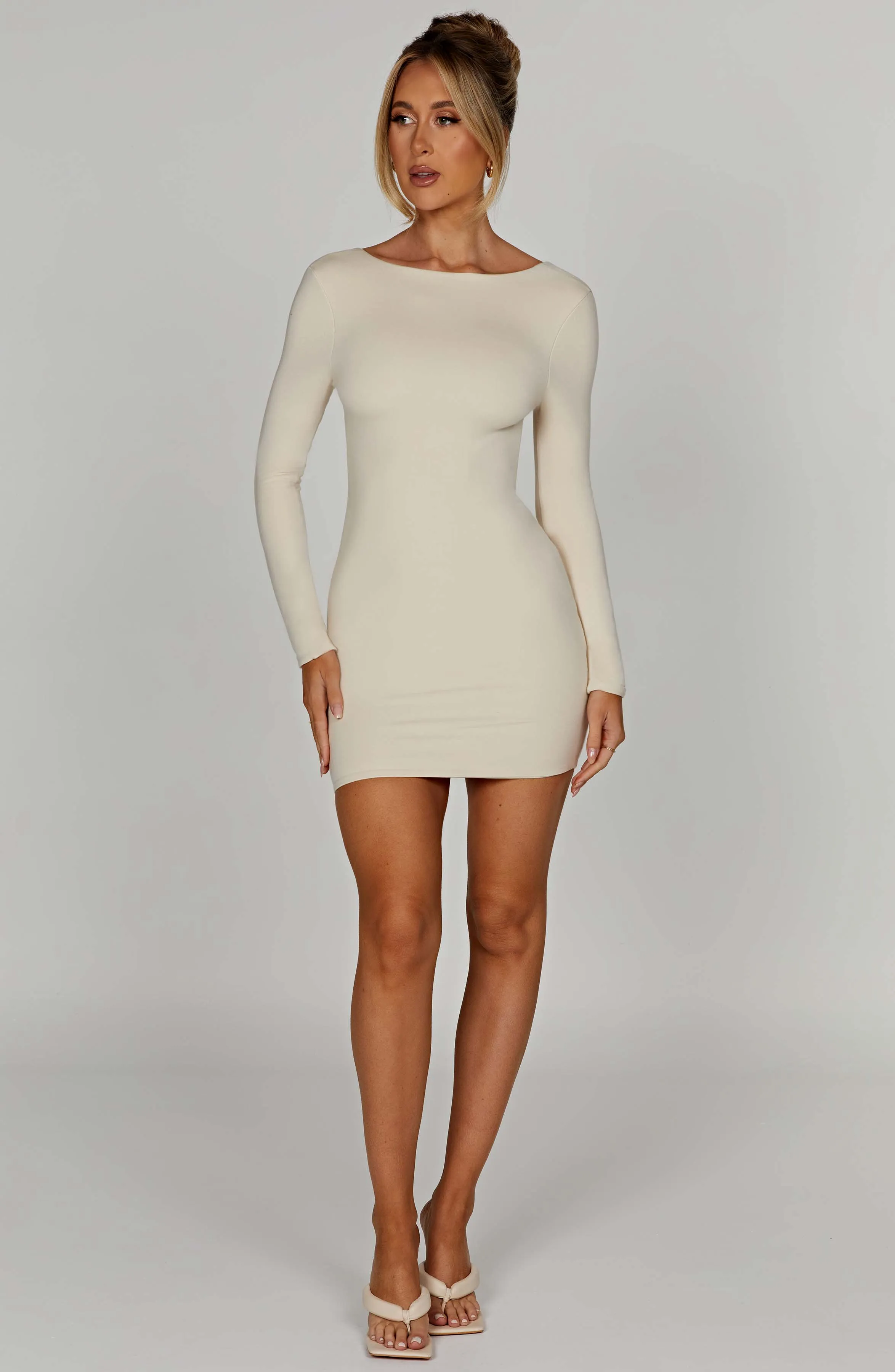 Liana Mini Dress - Cream sold by Babyboo Fashion product image thumbnail 5