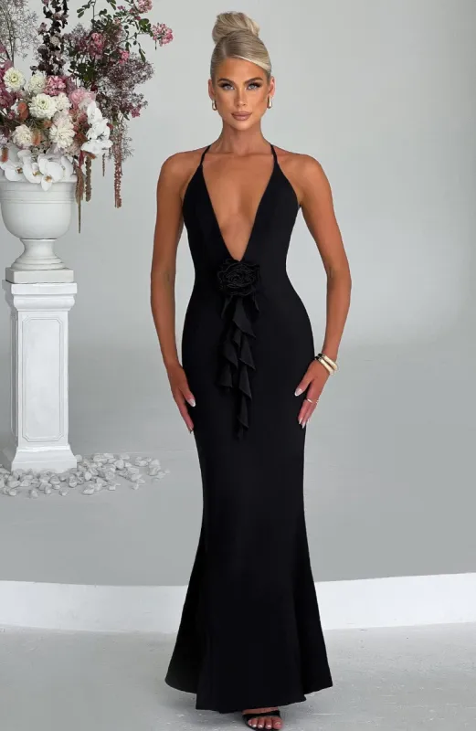 Constantina Maxi Dress - Black sold by Babyboo Fashion
