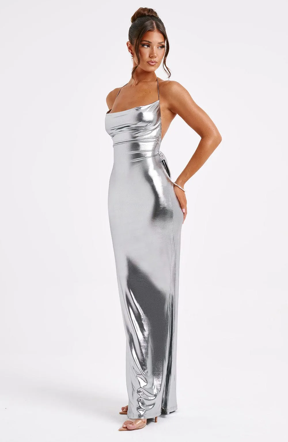 Talisa Maxi Dress - Gunmetal sold by Babyboo Fashion product image thumbnail 5