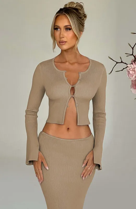 Elia Top - Beige sold by Babyboo Fashion