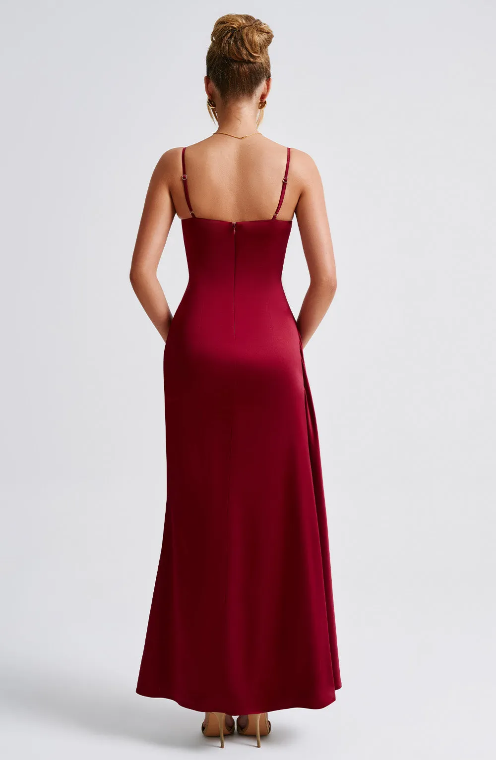 Winona Maxi Dress - Burgundy sold by Babyboo Fashion product image thumbnail 3