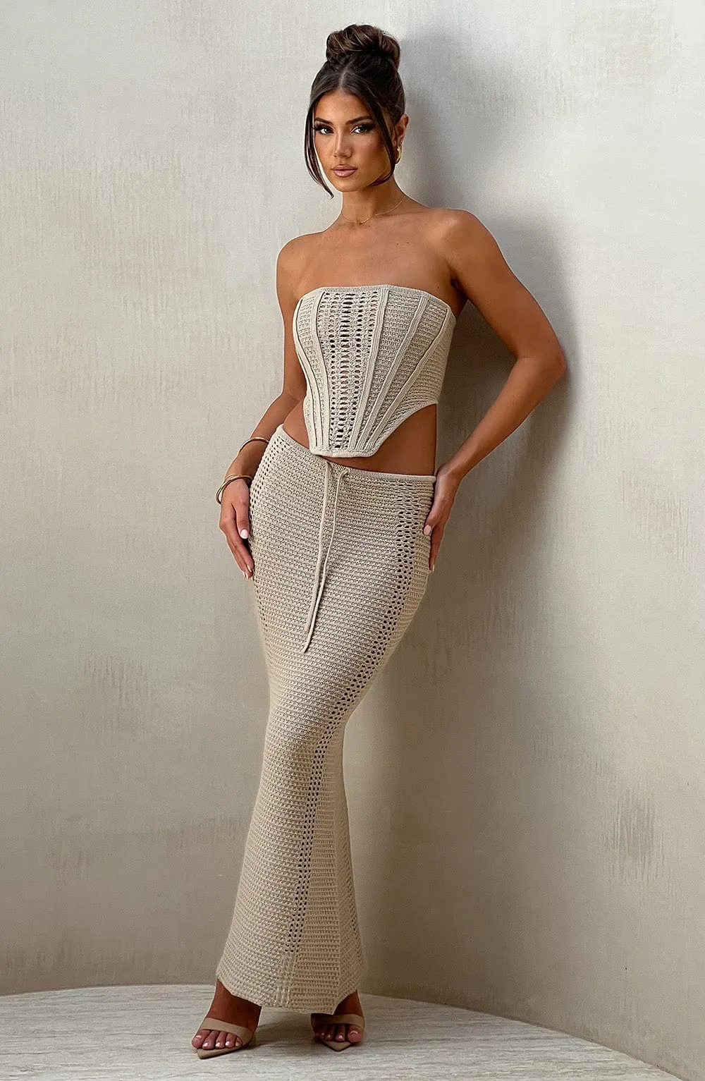 Chayenne Maxi Skirt - Beige sold by Babyboo Fashion product image thumbnail 5