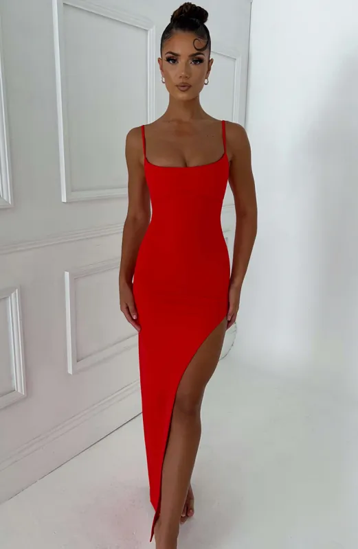 Tiarne Maxi Dress - Red sold by Babyboo Fashion