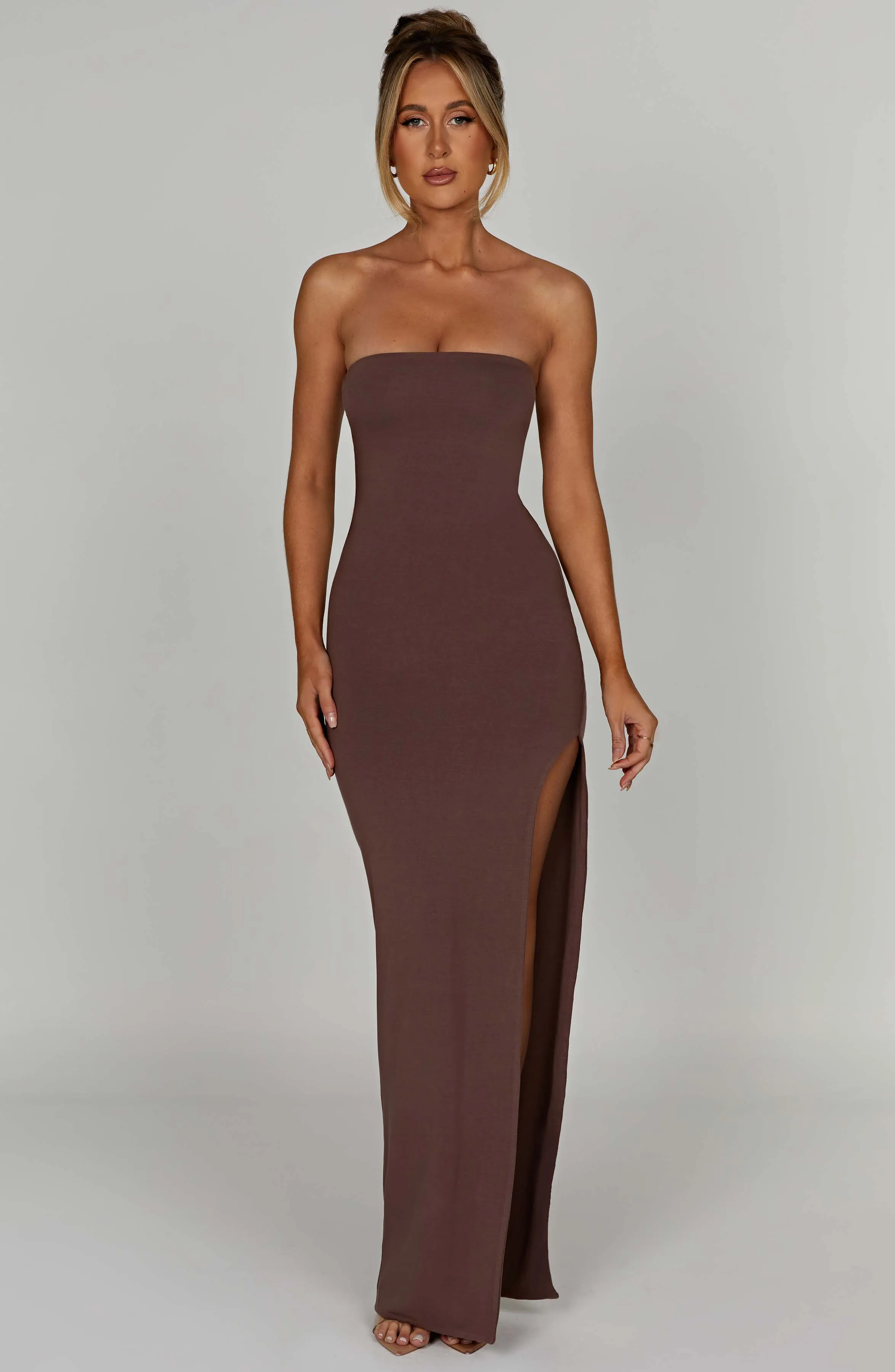 Teyana Maxi Dress - Chocolate sold by Babyboo Fashion product image thumbnail 4