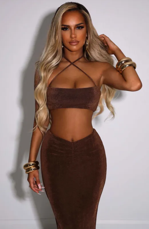 Elita Crop - Chocolate sold by Babyboo Fashion