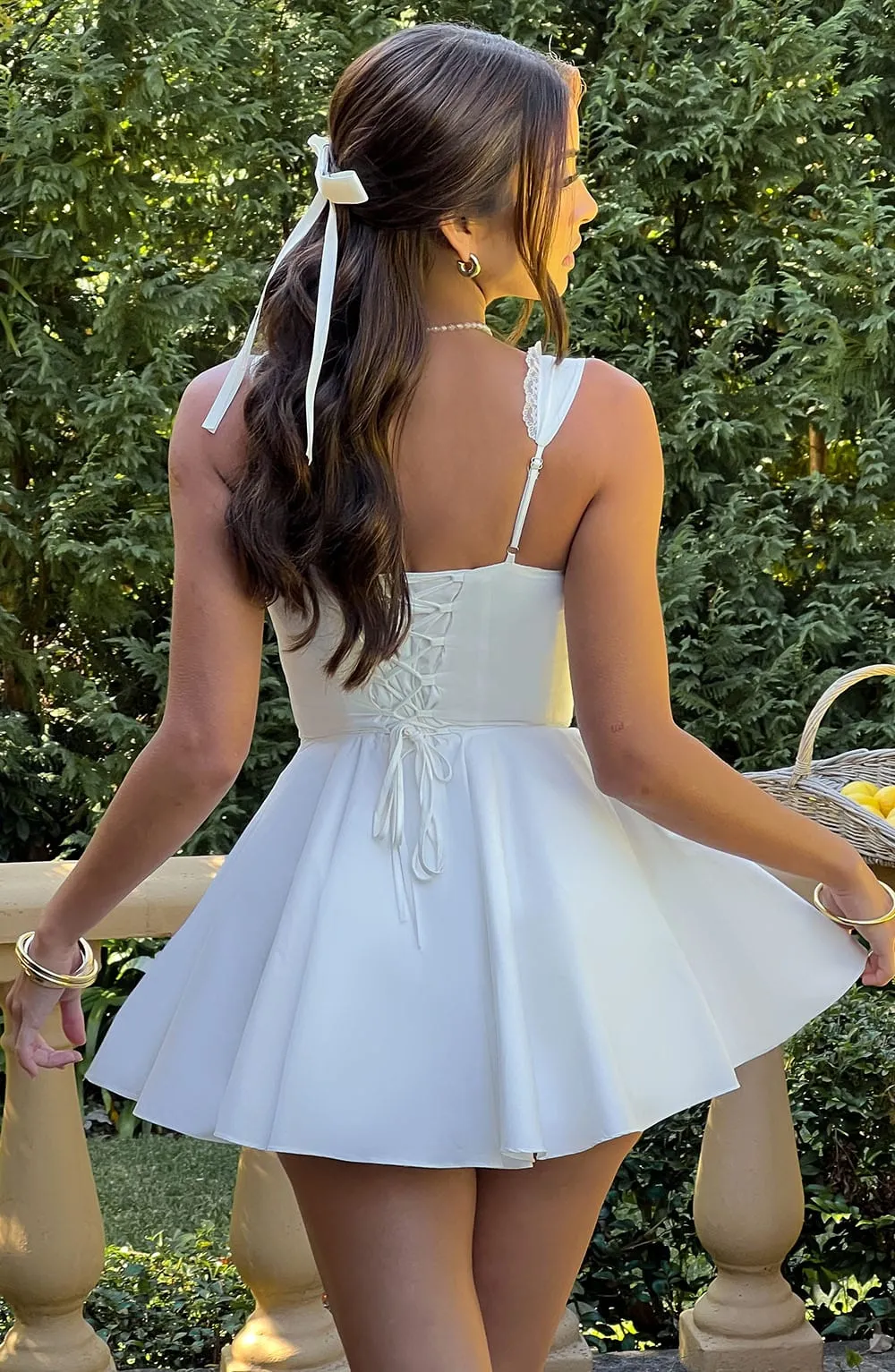 Antonella Mini Dress - Ivory sold by Babyboo Fashion product image thumbnail 4