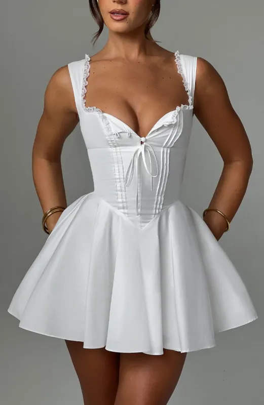 Antonella Mini Dress - Ivory sold by Babyboo Fashion