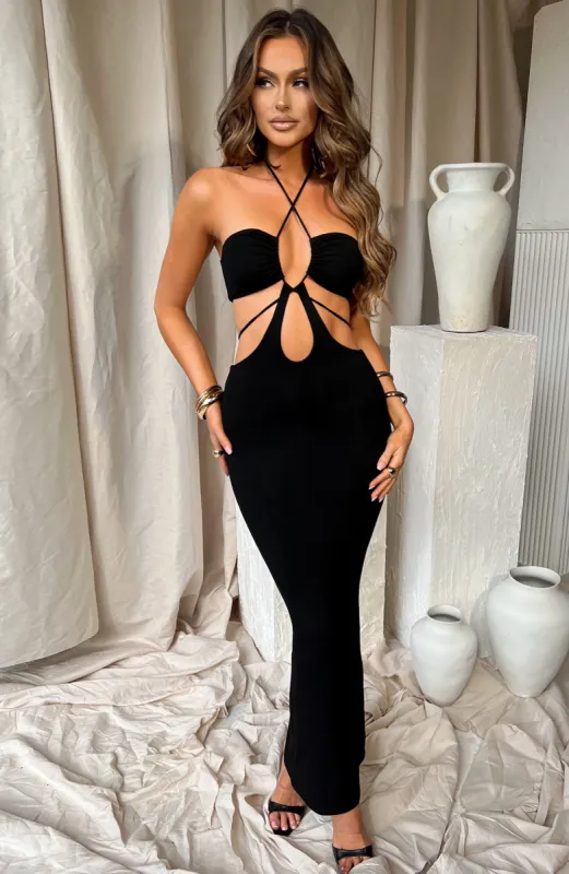 Tasha Maxi Dress - Black sold by Babyboo Fashion