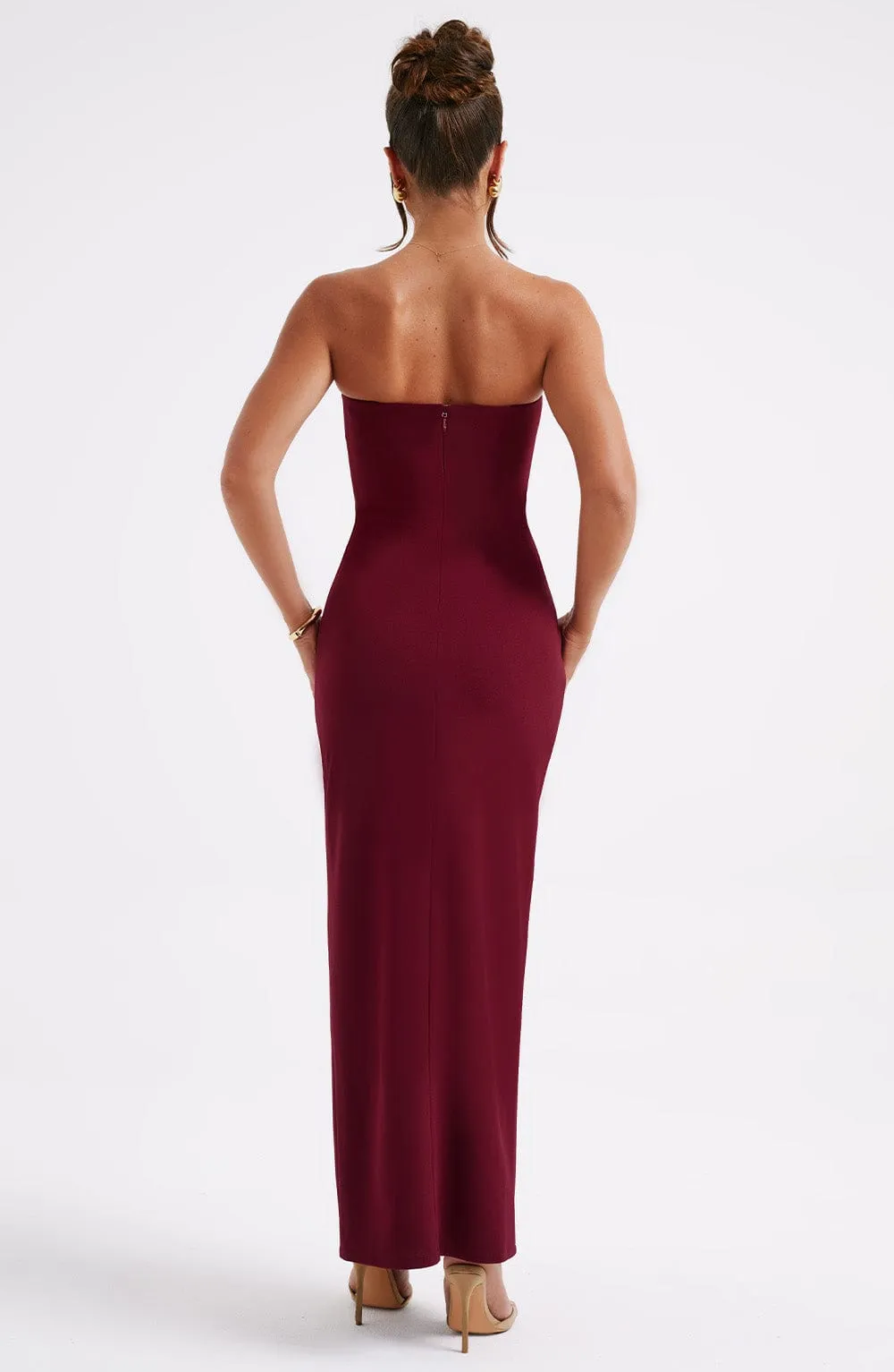 Marcia Maxi Dress - Burgundy sold by Babyboo Fashion product image thumbnail 2
