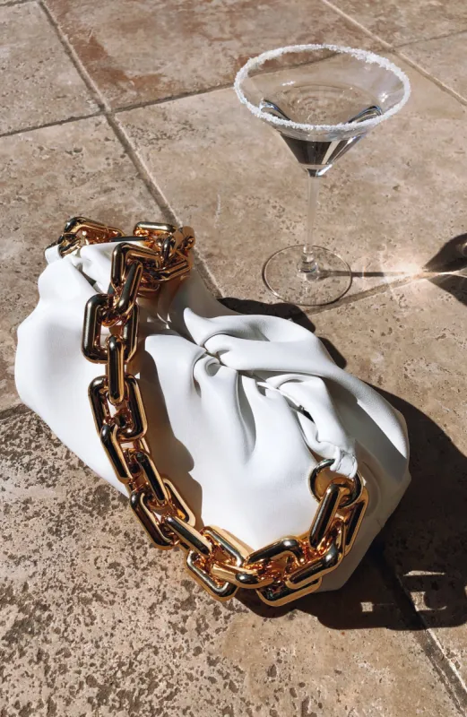 Martini Handbag - White sold by Babyboo Fashion