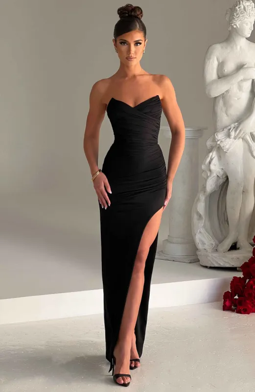 Giovanna Maxi Dress - Black sold by Babyboo Fashion