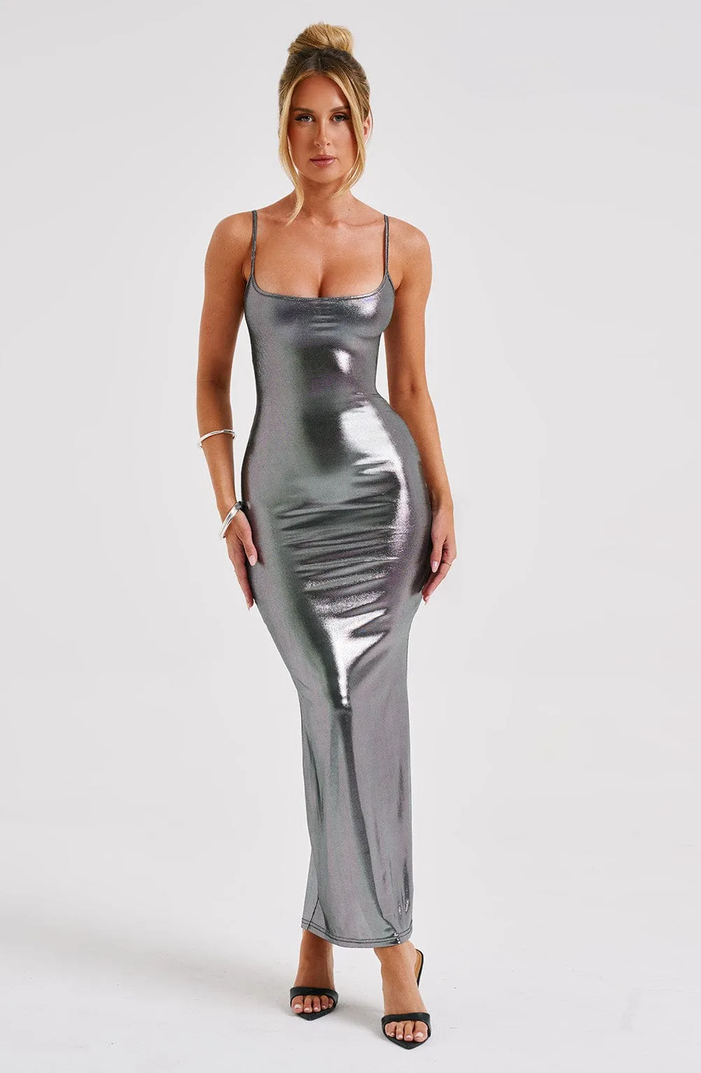 Kyranni Maxi Dress - Gunmetal sold by Babyboo Fashion product image thumbnail 4