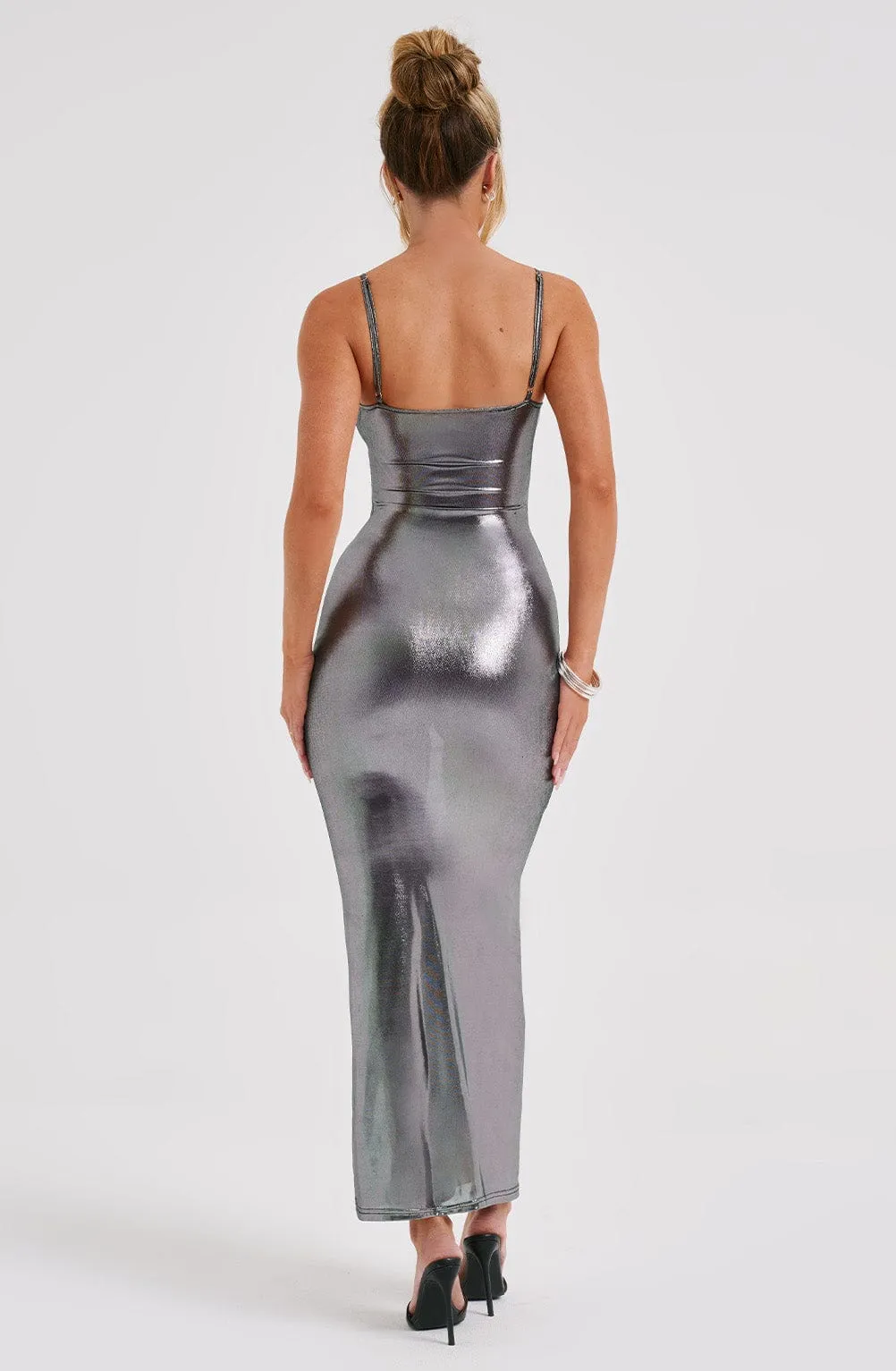 Kyranni Maxi Dress - Gunmetal sold by Babyboo Fashion product image thumbnail 3