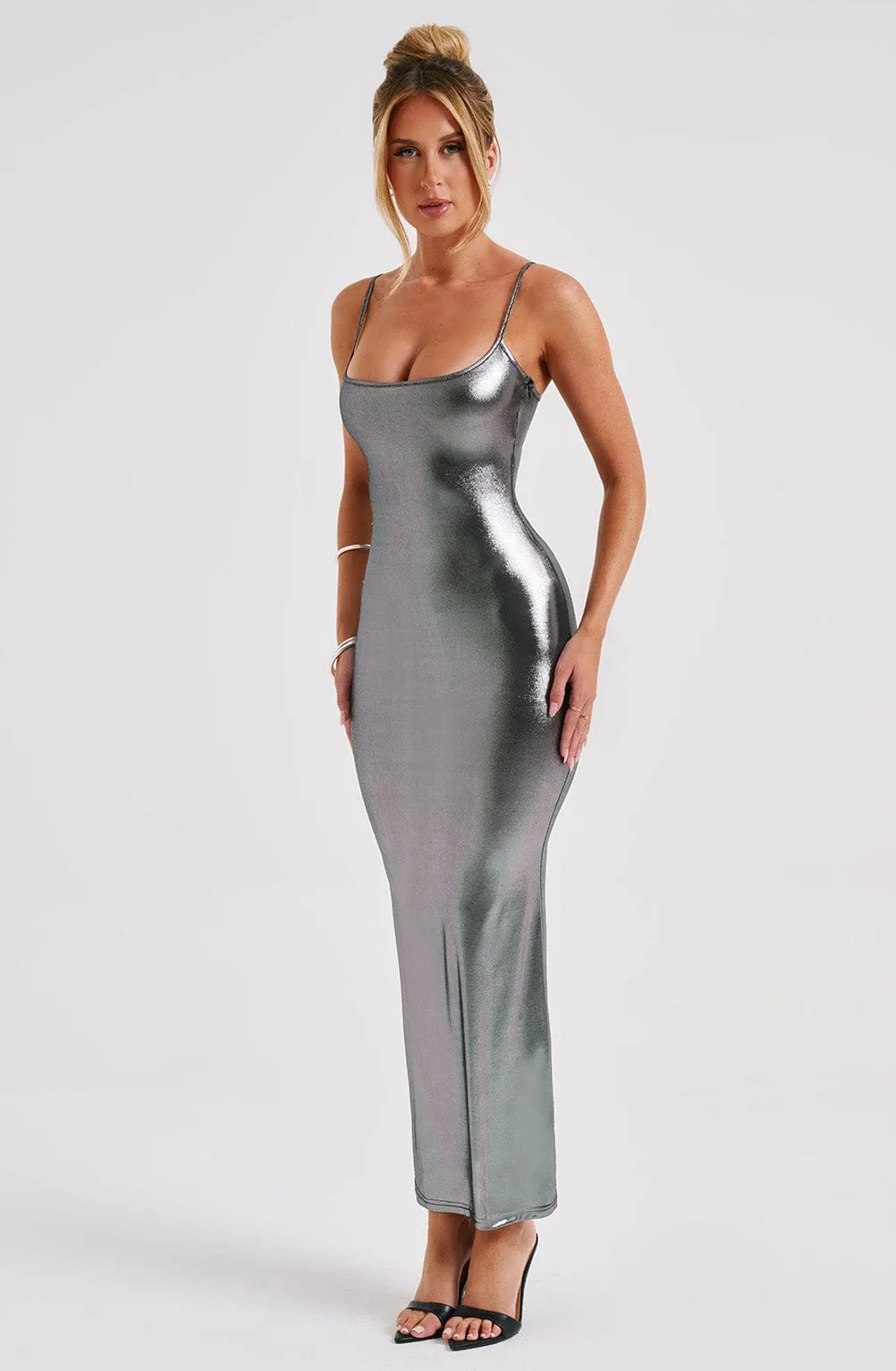 Kyranni Maxi Dress - Gunmetal sold by Babyboo Fashion product image thumbnail 2