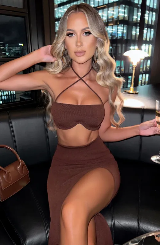 Layla Crop - Chocolate sold by Babyboo Fashion