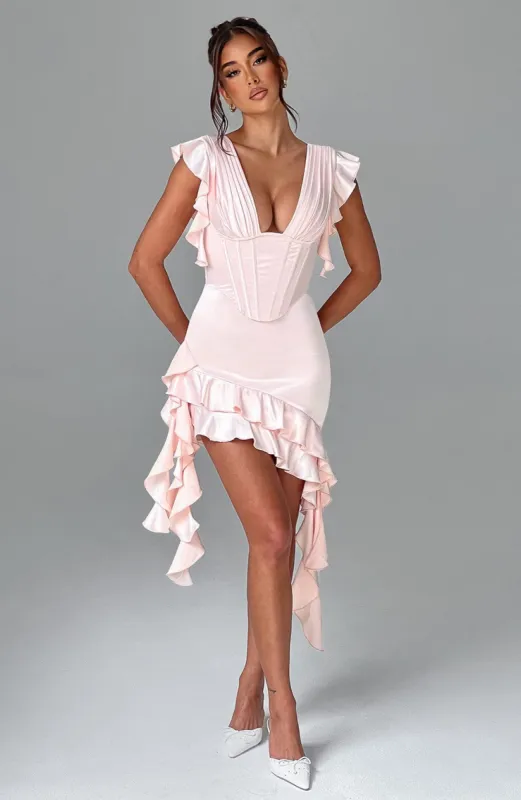 Rosalie Mini Dress - Blush sold by Babyboo Fashion