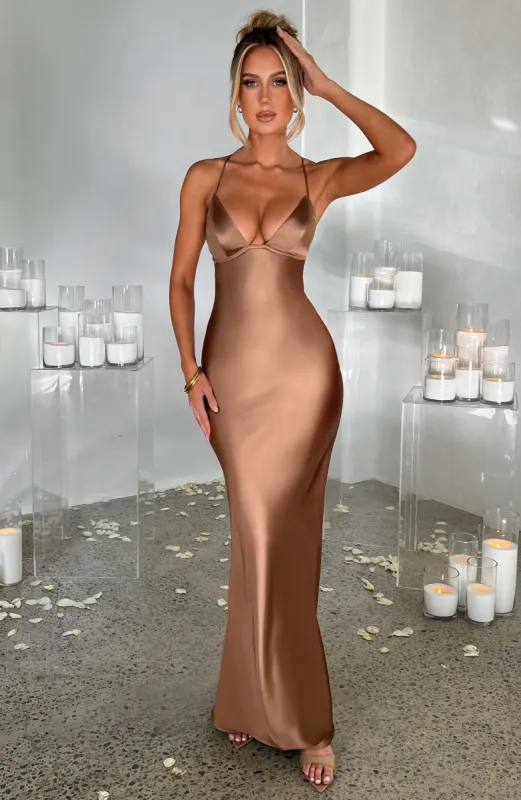 Fenty Maxi Dress - Chocolate sold by Babyboo Fashion