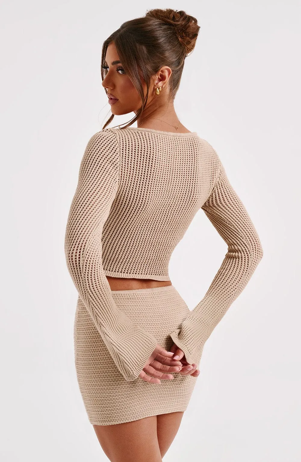 Sabrina Mini Skirt - Beige sold by Babyboo Fashion product image thumbnail 3