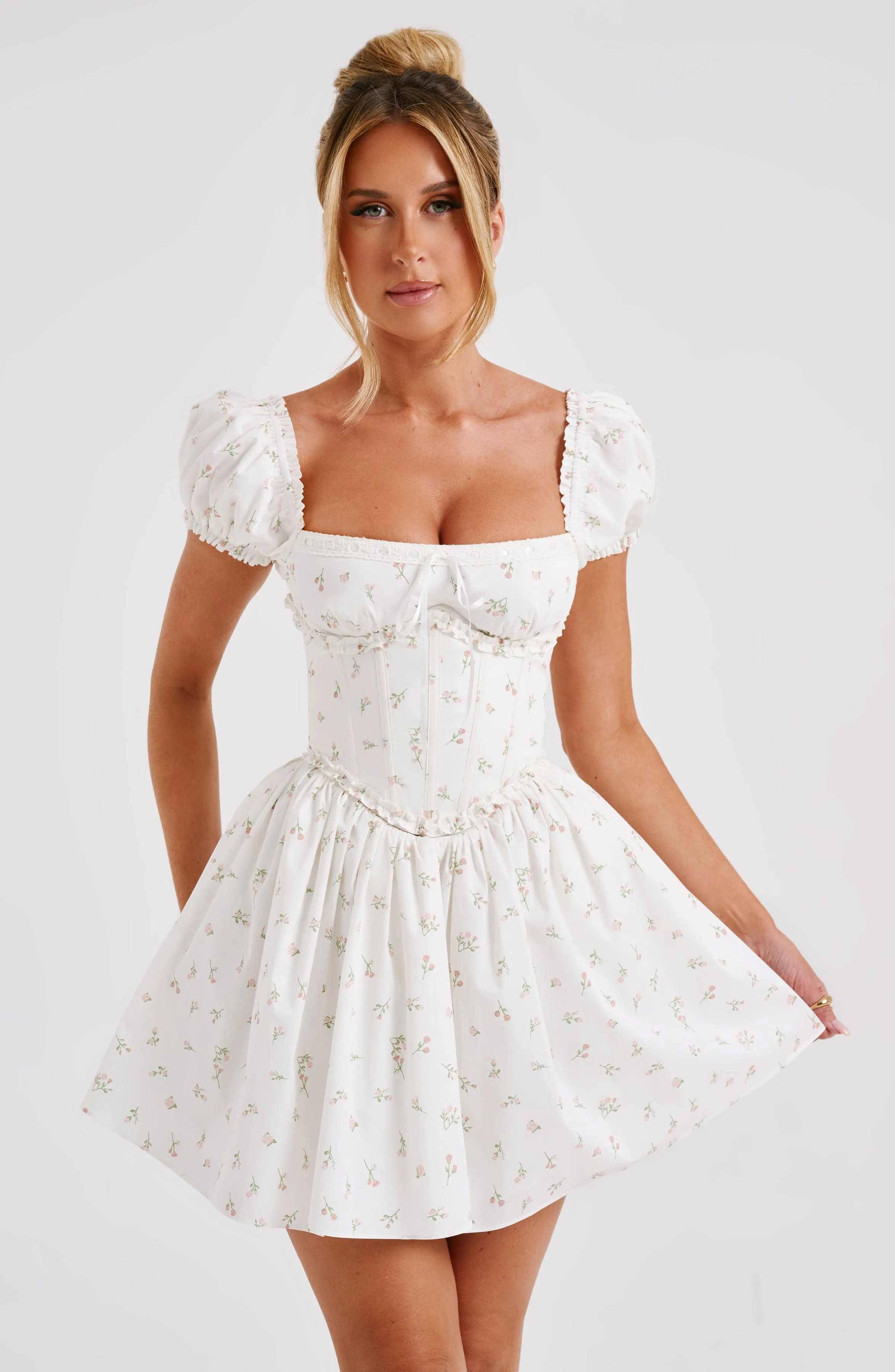 Penelope Mini Dress - Blush Floral Print sold by Babyboo Fashion product image thumbnail 4
