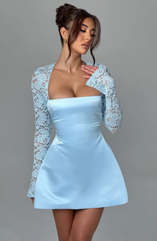 Sadie Mini Dress - Blue sold by Babyboo Fashion