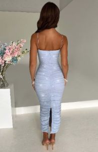 Gracie Maxi Dress - Baby Blue Sparkle sold by Babyboo Fashion
