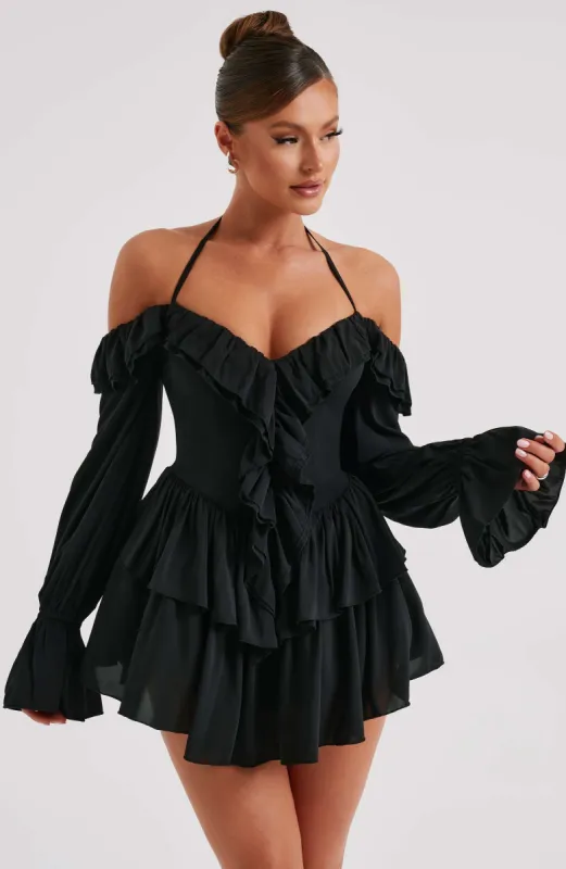 Savanna Playsuit - Black sold by Babyboo Fashion
