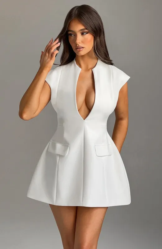 Suri Mini Dress - Ivory sold by Babyboo Fashion