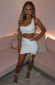 Kiara Mini Dress - White sold by Babyboo Fashion