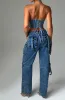 Brooklyn Cargo Pant - Dark Wash sold by Babyboo Fashion