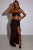 Mariana Maxi Skirt - Chocolate sold by Babyboo Fashion