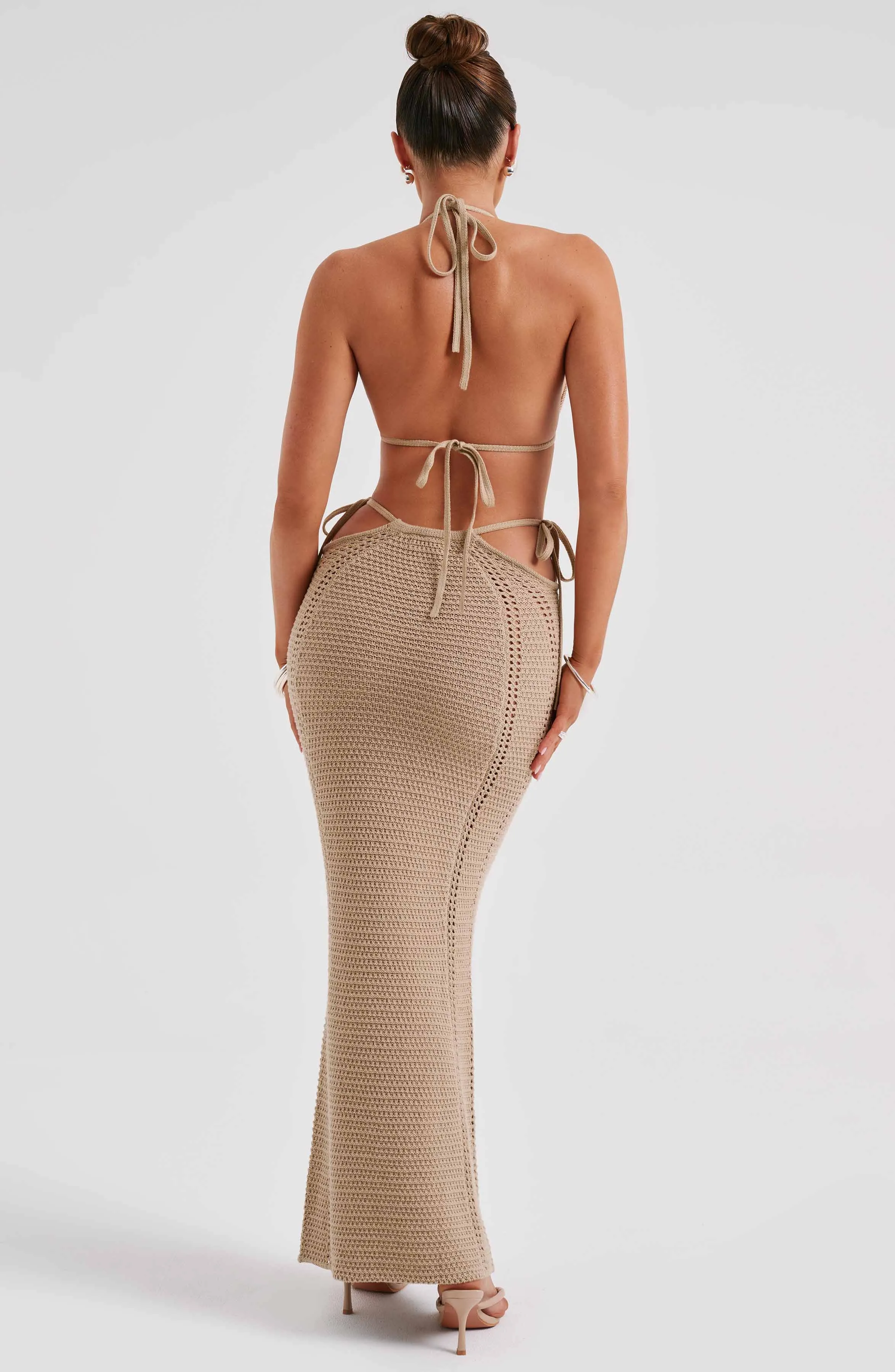 Jia Maxi Skirt - Beige sold by Babyboo Fashion product image thumbnail 3