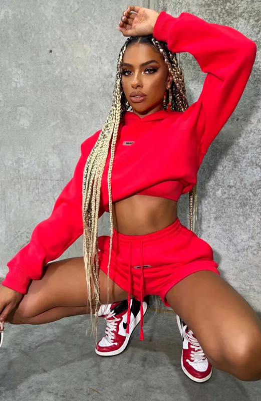 Ivy Luxe Hoodie - Red made by Babyboo Fashion