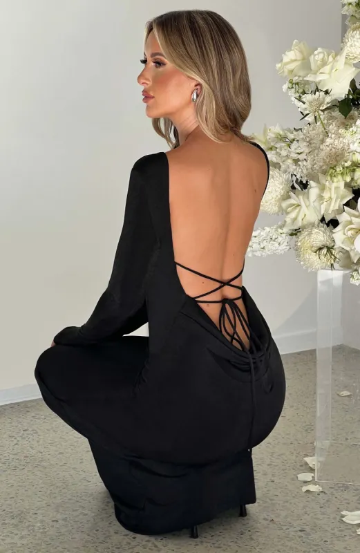 Anastassia Maxi Dress - Black sold by Babyboo Fashion