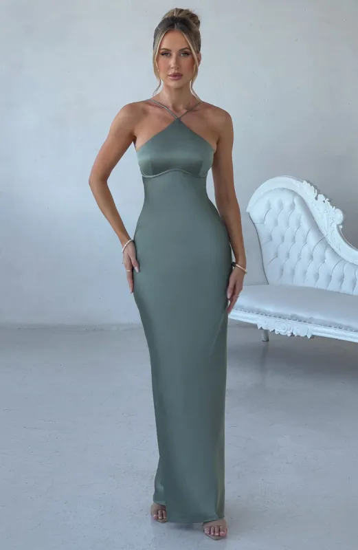 Sinead Maxi Dress - Sage made by Babyboo Fashion