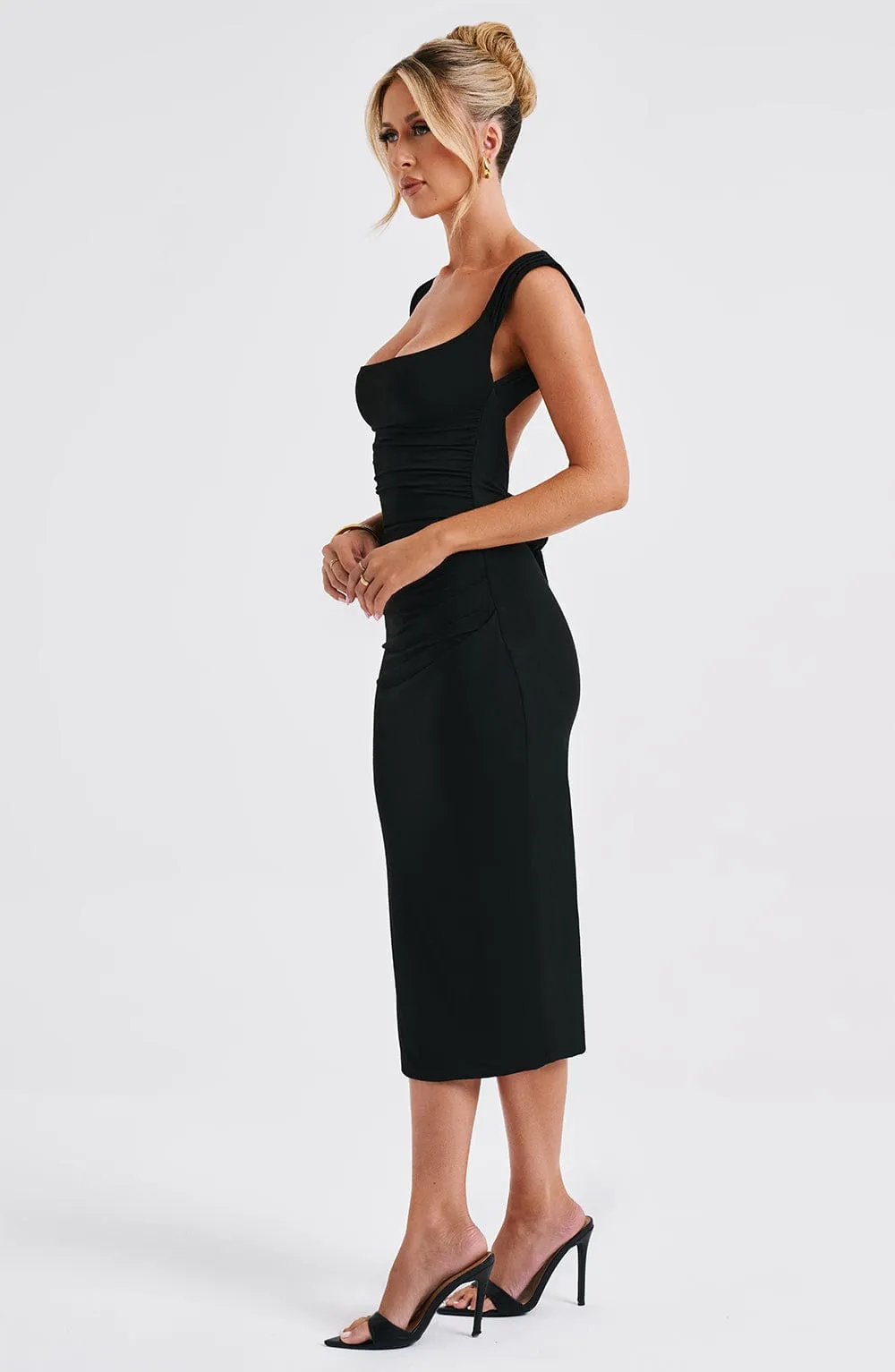 Malina Midi Dress - Black sold by Babyboo Fashion product image thumbnail 4
