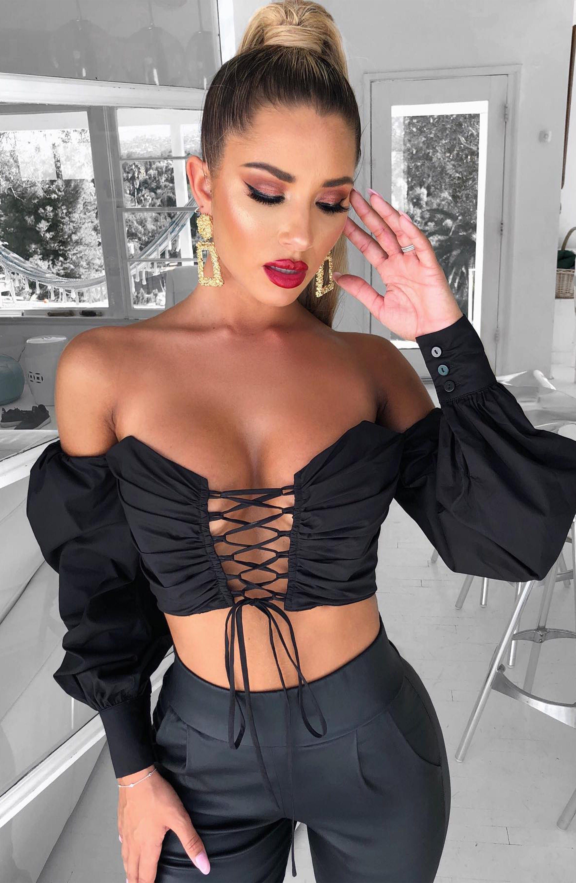 Ella Top - Black sold by Babyboo Fashion