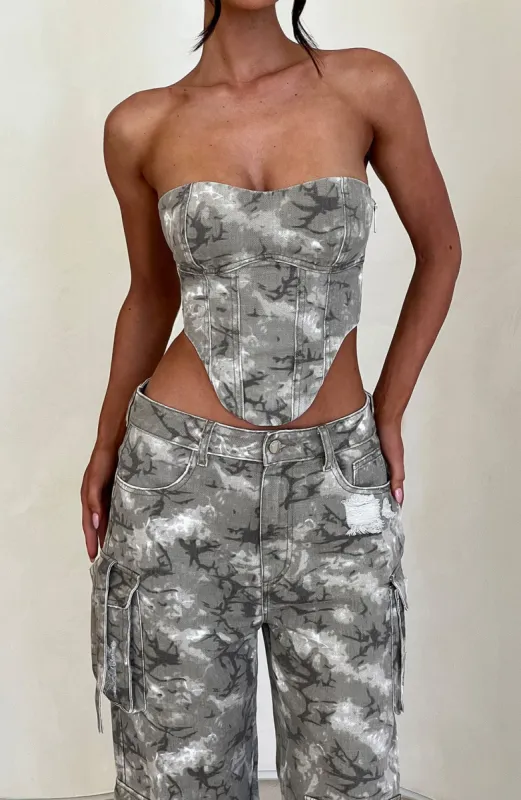 Yasie Corset - Camo Print sold by Babyboo Fashion