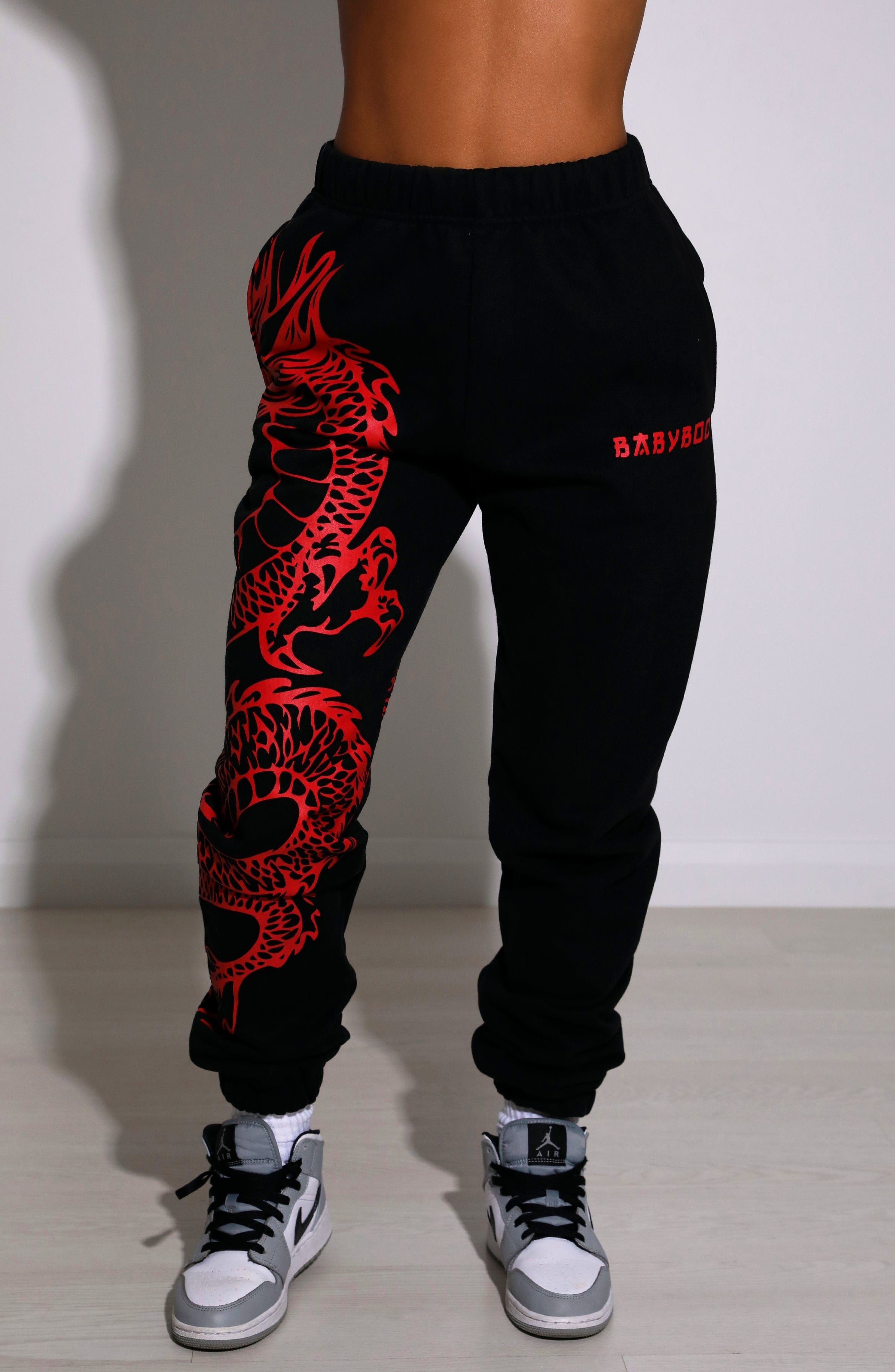 Riri Dragon Trackpants - Black sold by Babyboo Fashion product image thumbnail 3