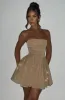 Katrina Mini Dress - Gold Sparkle sold by Babyboo Fashion